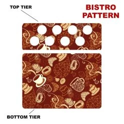 Best Pirce 😍 Bars CHOOSE YOUR PATTERN - Counter Caddies™ - 12 INCH STRAIGHT UNIT W/ K-Cup Holes 👏 -Bars Shop 12in caddy k pattern design bistro 800x