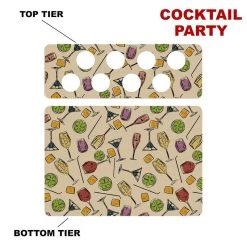 Best Pirce 😍 Bars CHOOSE YOUR PATTERN - Counter Caddies™ - 12 INCH STRAIGHT UNIT W/ K-Cup Holes 👏 -Bars Shop 12in caddy k pattern design cocktail party 800x