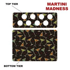 Best Pirce 😍 Bars CHOOSE YOUR PATTERN - Counter Caddies™ - 12 INCH STRAIGHT UNIT W/ K-Cup Holes 👏 -Bars Shop 12in caddy k pattern design martini madness 800x