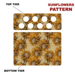 Best Pirce 😍 Bars CHOOSE YOUR PATTERN - Counter Caddies™ - 12 INCH STRAIGHT UNIT W/ K-Cup Holes 👏 -Bars Shop 12in caddy k pattern design sunflowers 800x