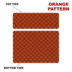 Top 10 🌟 Bars CHOOSE YOUR PATTERN - Counter Caddies™ - 12 INCH STRAIGHT UNIT 🛒 -Bars Shop 12in caddy pattern design orange 800x