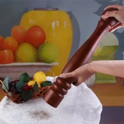 Promo 🥰 Bars Wooden Pepper Mill - 18 Inch 🧨