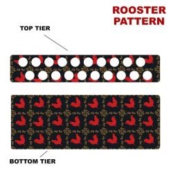 Cheapest 🛒 Bars CHOOSE YOUR PATTERN - Counter Caddies™ - 24 INCH STRAIGHT UNIT W/ K-Cup Holes 💯 -Bars Shop 24in caddy k pattern design rooster 9bd70690 58b6 4b2d 8c37 c58c163e9dce 800x