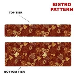 Outlet ⭐ Bars CHOOSE YOUR PATTERN - Counter Caddies™ - 24 INCH STRAIGHT UNIT ⌛ -Bars Shop 24in caddy pattern design bistro 800x