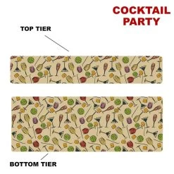 Outlet ⭐ Bars CHOOSE YOUR PATTERN - Counter Caddies™ - 24 INCH STRAIGHT UNIT ⌛ -Bars Shop 24in caddy pattern design cocktail party 800x