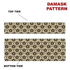 Outlet ⭐ Bars CHOOSE YOUR PATTERN - Counter Caddies™ - 24 INCH STRAIGHT UNIT ⌛ -Bars Shop 24in caddy pattern design damask 800x