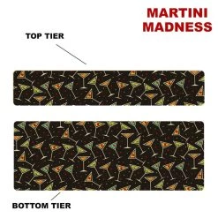 Outlet ⭐ Bars CHOOSE YOUR PATTERN - Counter Caddies™ - 24 INCH STRAIGHT UNIT ⌛ -Bars Shop 24in caddy pattern design martini madness 800x