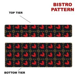 Outlet ⭐ Bars CHOOSE YOUR PATTERN - Counter Caddies™ - 24 INCH STRAIGHT UNIT ⌛ -Bars Shop 24in caddy pattern design rooster 800x