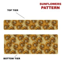 Outlet ⭐ Bars CHOOSE YOUR PATTERN - Counter Caddies™ - 24 INCH STRAIGHT UNIT ⌛ -Bars Shop 24in caddy pattern sunflowers 800x