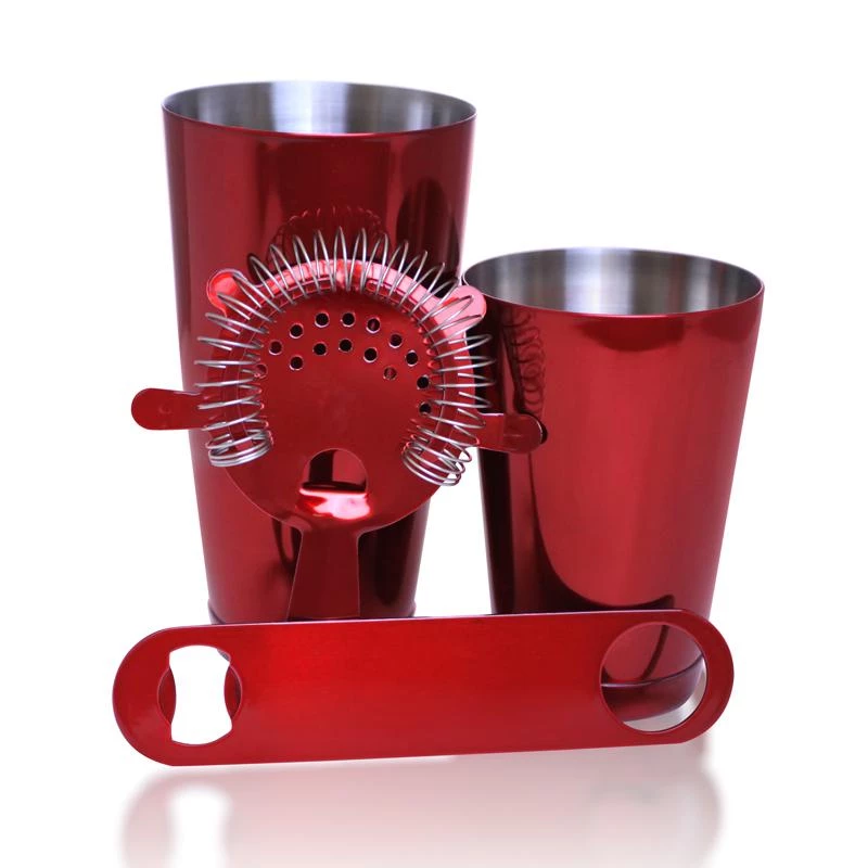 Deals 😍 Bars Bar Set With 18oz Shaker Tin And Speed Opener - 4 Piece 🍬 Candy Red 🥰 3 Deals 😍 Bars Bar Set With 18oz Shaker Tin And Speed Opener - 4 Piece 🍬 Candy Red 🥰
