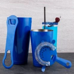 Best deal ⭐ Bars 4 Piece Bar Set With V-Rod® - Signal Blue 🎁 -Bars Shop 4pbs signalblue scene2 800x