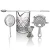 Budget 🥰 Bars 5 Piece Diamond Pattern Professional Stirred Cocktail Set 🔔 -Bars Shop 5pc yarai glass stirred cocktail set 1 800x