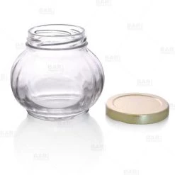 Hot Sale 🎉 Bars 8 Oz Faceted Round Glass Jar W/ Lid 😀 -Bars Shop 8oz faceted round glass jar 800x