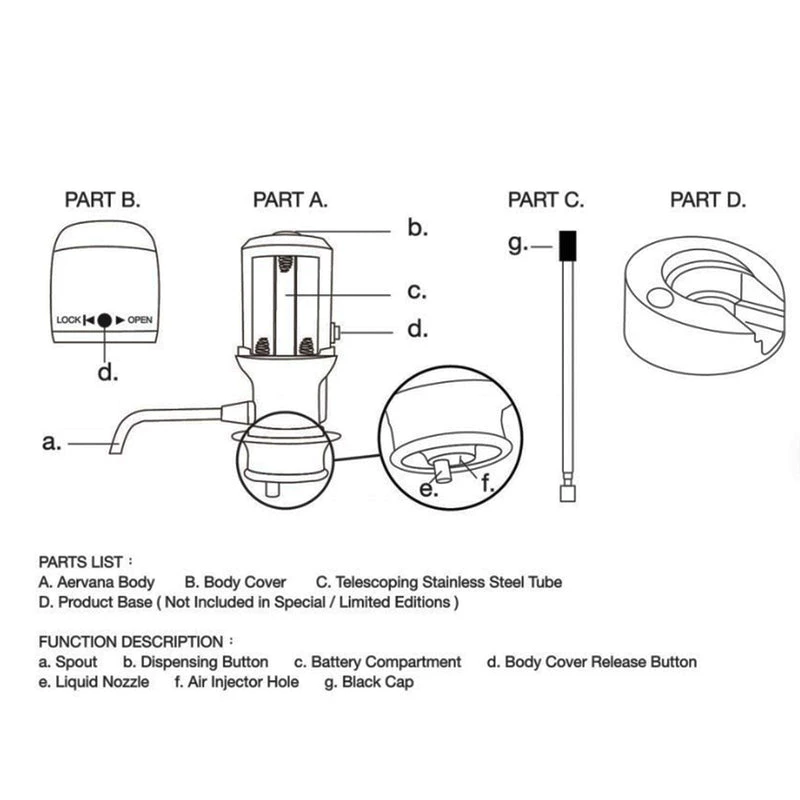 Outlet ⭐ Bars Aervana - The Original Electric Wine Aerator 🧨 7 Outlet ⭐ Bars Aervana - The Original Electric Wine Aerator 🧨 - Image 5