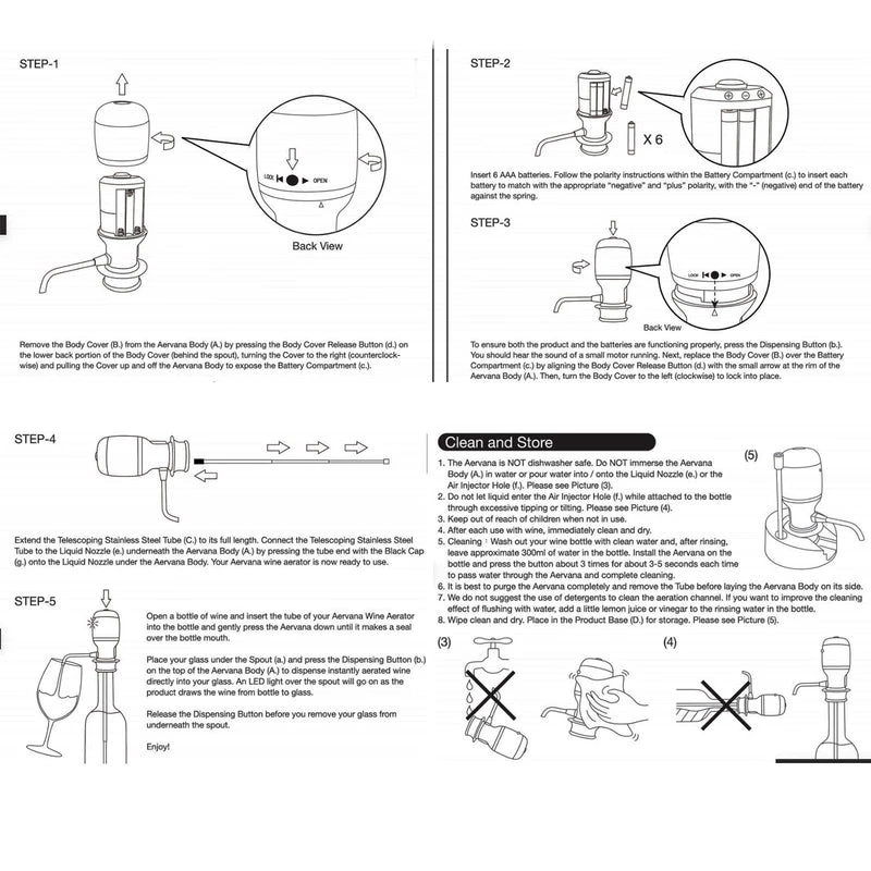 Outlet ⭐ Bars Aervana - The Original Electric Wine Aerator 🧨 8 Outlet ⭐ Bars Aervana - The Original Electric Wine Aerator 🧨 - Image 6