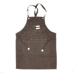 Hot Sale 👍 Bars BarConic® Dark Grey Canvas Apron W/ Adjustable Straps 🔔