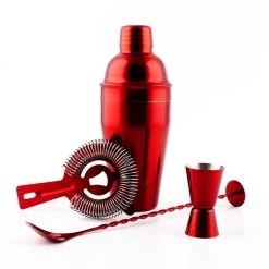 Promo 😍 Bars 4 Piece Bar Set - 🍬 Candy Apple Red 💯