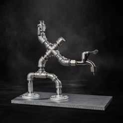 Budget 😀 Bars Dispenser Man W/ Wood Base - Liquor Dispenser 🔔 -Bars Shop D MAN WOOD BPC 2 800x