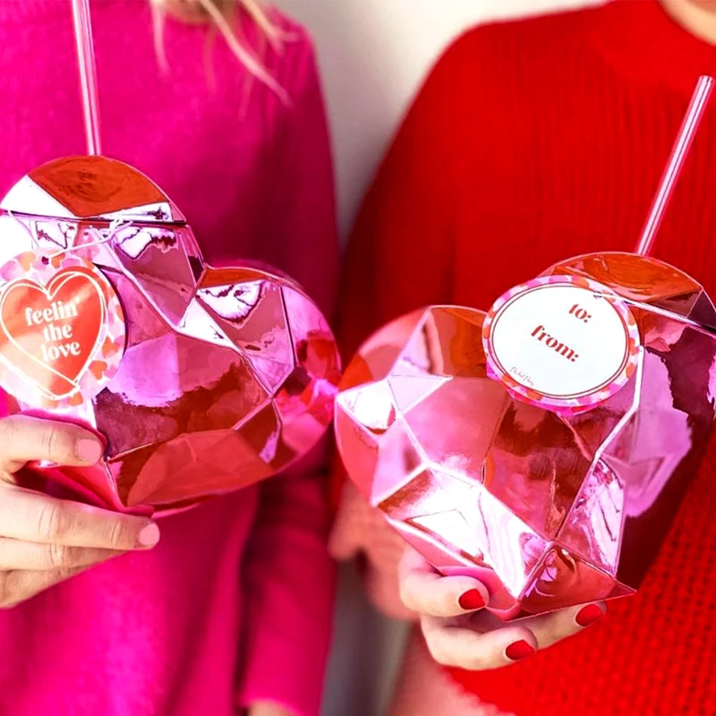 Coupon ✔️ Bars Pink Heart Shaped Novelty Cup - 20 Ounce 🥰 4 Coupon ✔️ Bars Pink Heart Shaped Novelty Cup - 20 Ounce 🥰 - Image 2