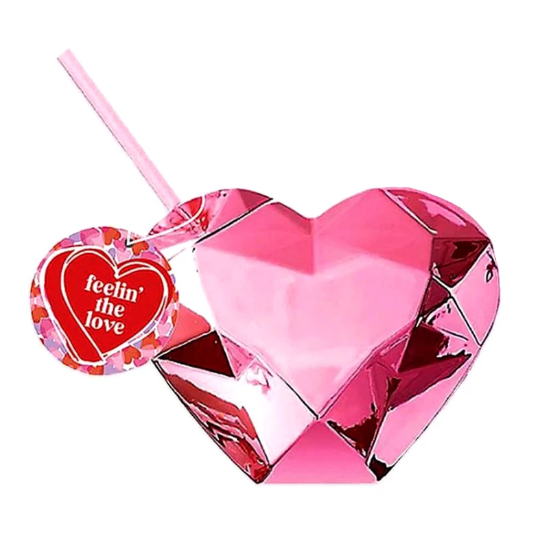 Coupon ✔️ Bars Pink Heart Shaped Novelty Cup - 20 Ounce 🥰 3 Coupon ✔️ Bars Pink Heart Shaped Novelty Cup - 20 Ounce 🥰