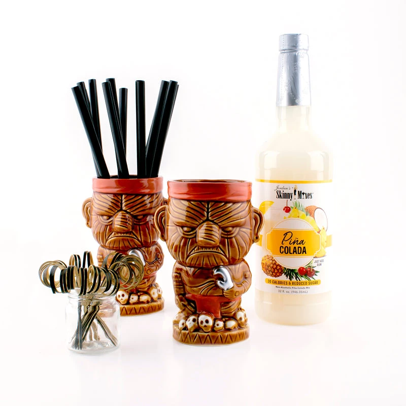 Flash Sale 🧨 Bars Head Hunter Tiki Set 🥰 3 Flash Sale 🧨 Bars Head Hunter Tiki Set 🥰