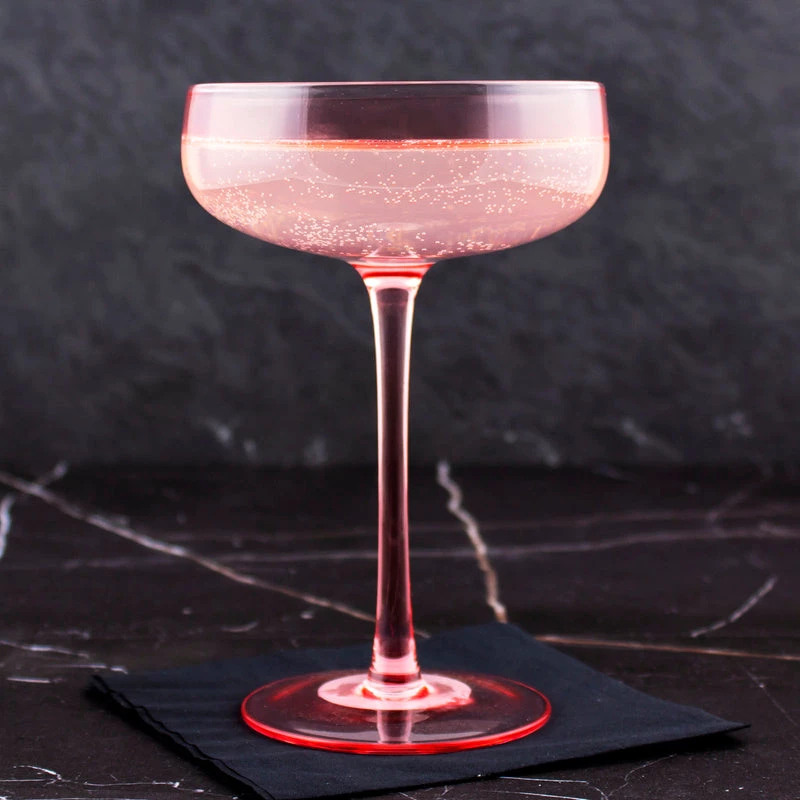Best Sale 🛒 Bars 8 Ounce - Mid Century Champagne Coupe - Blush 🛒 4 Best Sale 🛒 Bars 8 Ounce - Mid Century Champagne Coupe - Blush 🛒 - Image 2