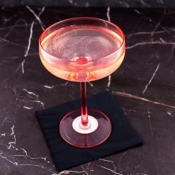 Best Sale 🛒 Bars 8 Ounce - Mid Century Champagne Coupe - Blush 🛒 7 Best Sale 🛒 Bars 8 Ounce - Mid Century Champagne Coupe - Blush 🛒 -Bars Shop Mid Century Champagne Coupe Blush scene2 800x