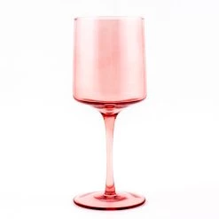 Brand new 🧨 Bars 13.5 Ounce - Mid Century Wine Glass - Blush 💯