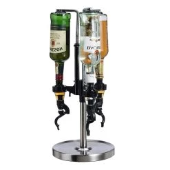 Cheapest ✔️ Bars Professional Revolving Liquor Dispenser - 3 Bottle ⭐