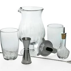 Cheapest 🛒 Bars BarConic® Feather Etched Bar Kit W/44oz Stemmed Mixing Glass 😀