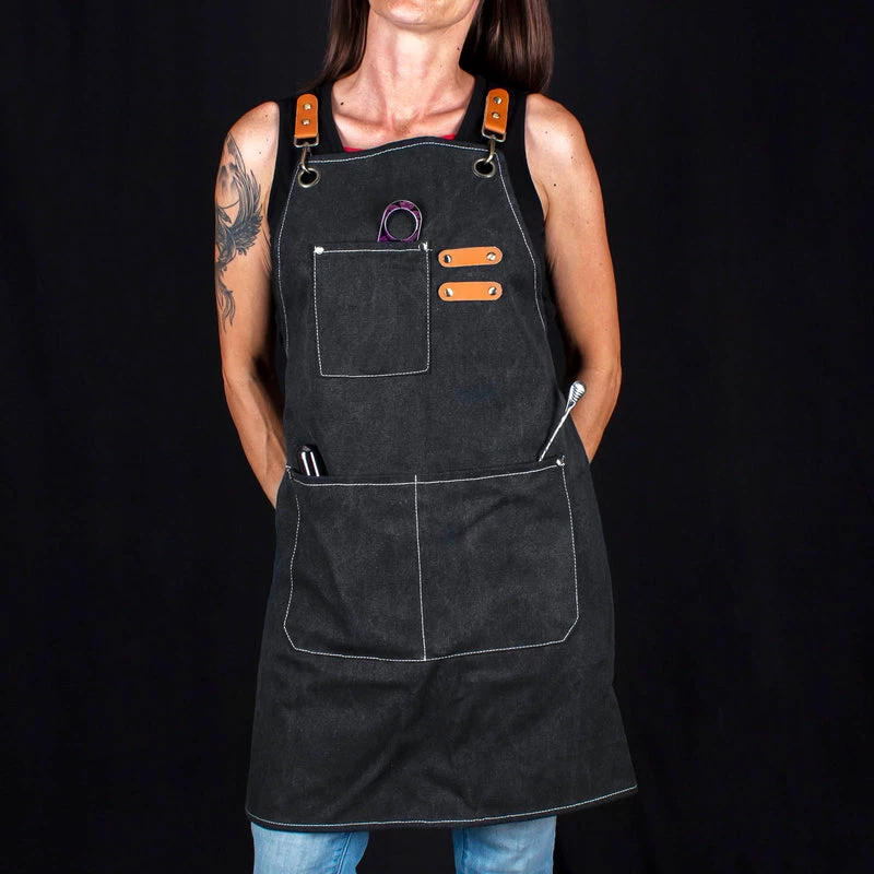 Buy ⭐ Bars BarConic® Black Canvas Apron W/ Adjustable Straps ❤️ 4 Buy ⭐ Bars BarConic® Black Canvas Apron W/ Adjustable Straps ❤️ - Image 2