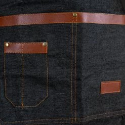 Best deal ✔️ Bars BarConic® Waist Apron - Black Denim ⌛ 7 Best deal ✔️ Bars BarConic® Waist Apron - Black Denim ⌛ -Bars Shop barconic waist black denim apron scene2 fixed final 800x