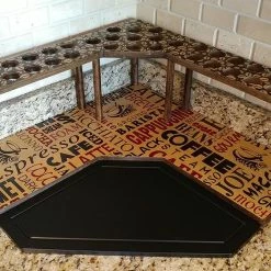 Discount 🔥 Bars Counter Caddies™ - BARISTA Theme - CORNER Shelf W/ K-CUP Holes 🥰 12 Discount 🔥 Bars Counter Caddies™ - BARISTA Theme - CORNER Shelf W/ K-CUP Holes 🥰 -Bars Shop barista kcup web 4 800x