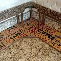 Best Pirce 👏 Bars Counter Caddies™ - BARISTA Theme - CORNER Shelf W/ Trash Can Inset 🌟