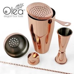 Brand new 🤩 Bars Olea™ Bar Set - Copper Plated - 4 Piece (Bar Spoon Tip Option) ⭐