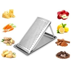 Wholesale 👏 Bars Foldable Stainless Steel Grater - BarConic® 🔥 -Bars Shop cheese grater scene2 800x