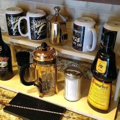 Best reviews of 🔥 Bars Counter Caddies™ - NATURAL - 24" STRAIGHT Shelf - Barista Theme ❤️ -Bars Shop coffee 24in natural web 3 800x