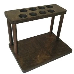 Coupon ✔️ Bars Counter Caddies™ - STAINED Finish - 12" STRAIGHT Shelf W/ K-Cup Holes 🌟 -Bars Shop coffee stained 12 holes web4 800x