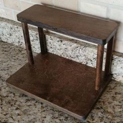 Coupon 🎁 Bars Counter Caddies™ - STAINED Finish - 12" STRAIGHT - Barista 🧨