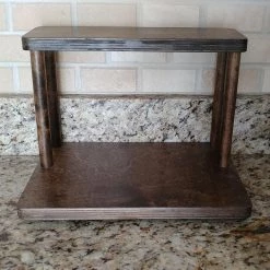 Coupon 🎁 Bars Counter Caddies™ - STAINED Finish - 12" STRAIGHT - Barista 🧨 -Bars Shop coffee stained 12 web3 800x