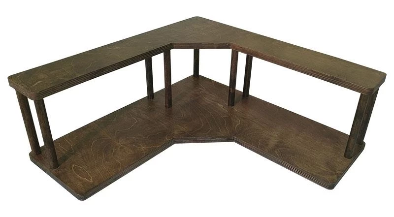 Flash Sale 🌟 Bars Counter Caddies™ - Stained Finish - CORNER Shelf - Barista Theme 👏 7 Flash Sale 🌟 Bars Counter Caddies™ - Stained Finish - CORNER Shelf - Barista Theme 👏 - Image 5