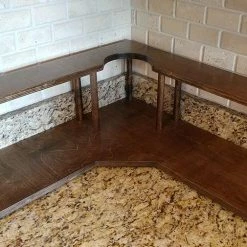 Best Pirce 🤩 Bars Counter Caddies™ - Stained Finish - CORNER Shelf W/ Trash Can Inset ✨