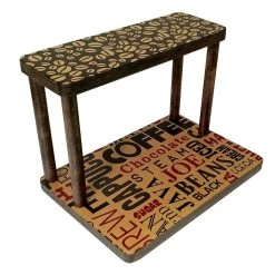 New 🔔 Bars Counter Caddies™ - BARISTA Theme - 12" STRAIGHT Shelf 🥰 -Bars Shop coffee straight 12 nohole web3 800x