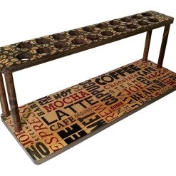 Cheap ⌛ Bars Counter Caddies™ - BARISTA Theme - 24" STRAIGHT Shelf W/ K-Cup Holes ✔️ 9 Cheap ⌛ Bars Counter Caddies™ - BARISTA Theme - 24" STRAIGHT Shelf W/ K-Cup Holes ✔️ -Bars Shop coffee straight 24 hole web3 800x