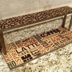 Flash Sale 😉 Bars Counter Caddies™ - BARISTA Theme - 24" STRAIGHT Shelf 😍