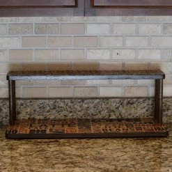 Flash Sale 😉 Bars Counter Caddies™ - BARISTA Theme - 24" STRAIGHT Shelf 😍 -Bars Shop coffee straight 24 nohole web2 800x