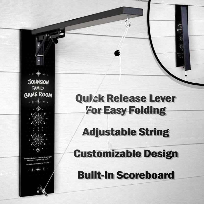 Budget 👏 Bars CUSTOMIZABLE Wall Mounted Folding Ring Toss - Game Room - Multiple Colors Available! 🎁 4 Budget 👏 Bars CUSTOMIZABLE Wall Mounted Folding Ring Toss - Game Room - Multiple Colors Available! 🎁 - Image 2