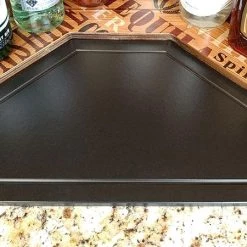 Budget 😀 Bars Counter Caddies™ - Stained Finish - CORNER Shelf W/ K-CUP Holes & Trash Can Inset 😍 -Bars Shop cutting board for corner shelf b2bfef7a 1de8 42f4 a9a5 30747ec3e553 800x