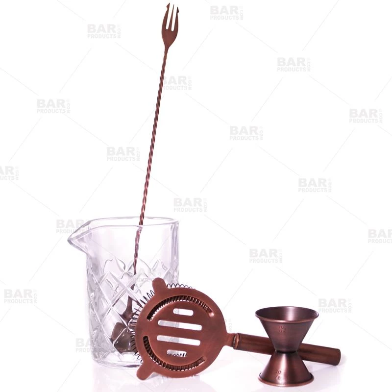 Best Sale 👏 Bars BarConic® Antique Copper & Diamond Pattern 13 Oz Mixing Set 🌟 6 Best Sale 👏 Bars BarConic® Antique Copper & Diamond Pattern 13 Oz Mixing Set 🌟 - Image 4