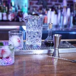 New 🎁 Bars BarConic® Diamond Bar Kit W/22oz Mixing Glass Set 🌟 -Bars Shop diamond pattern mixing glass set bar products 22 oz size 2 800x